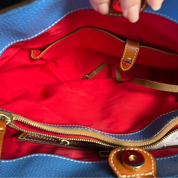 - Dooney & Bourke tote handbag Chelsea blue. Pebble l… - Picture 10 of 11